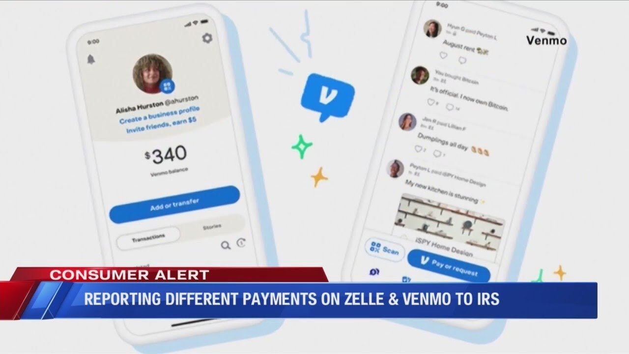 Reporting different payments on Zelle & Venmo to IRS
