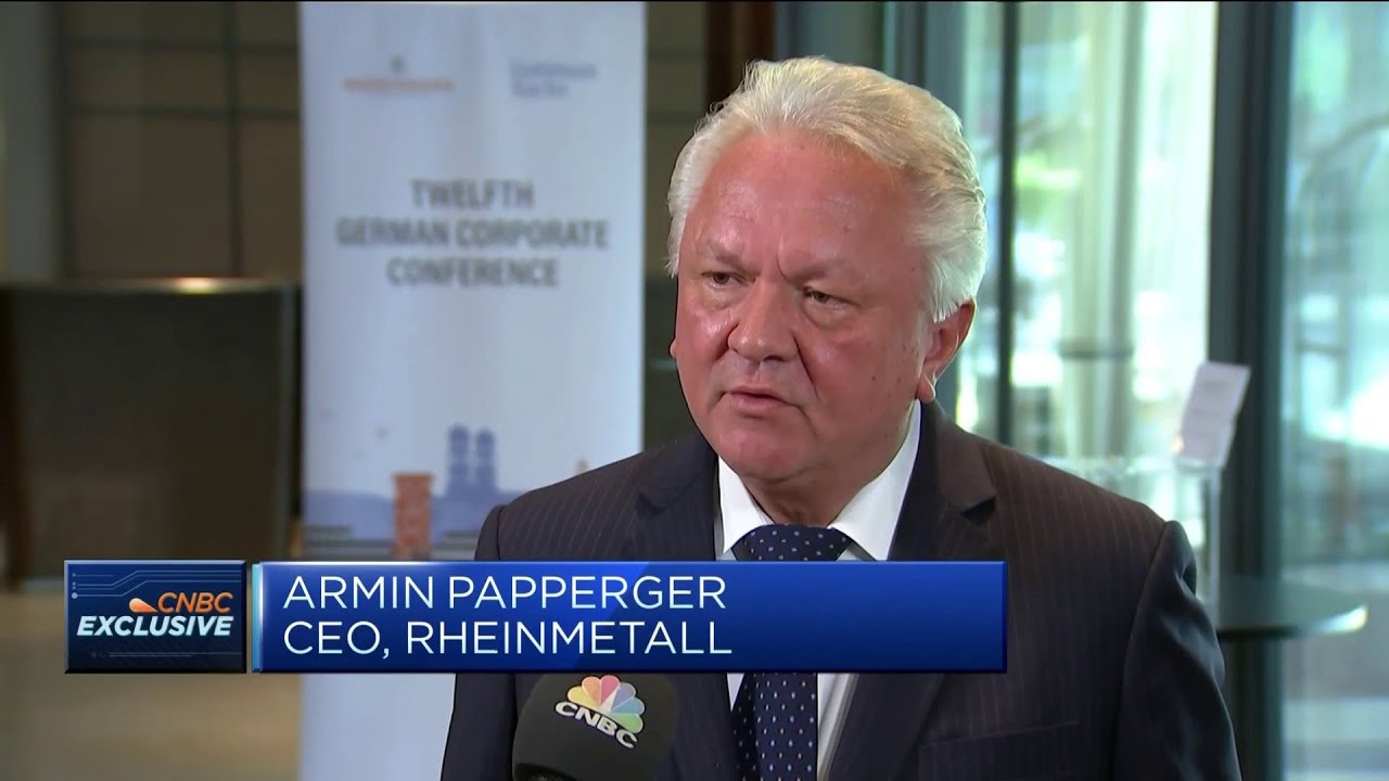 Rheinmetall CEO: Conventional war needs conventional weapons