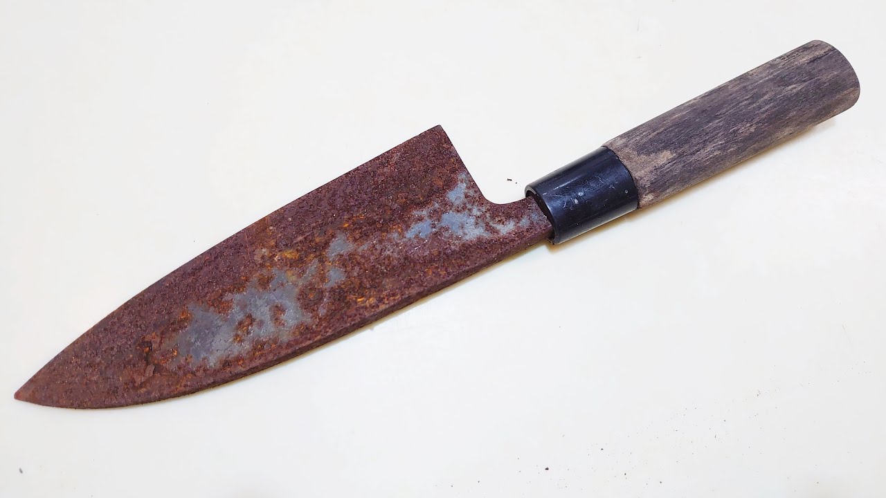 サビ包丁が本当に復活すると思ってるの？【包丁研ぎ】【刃の黒幕】Knife sharpening
