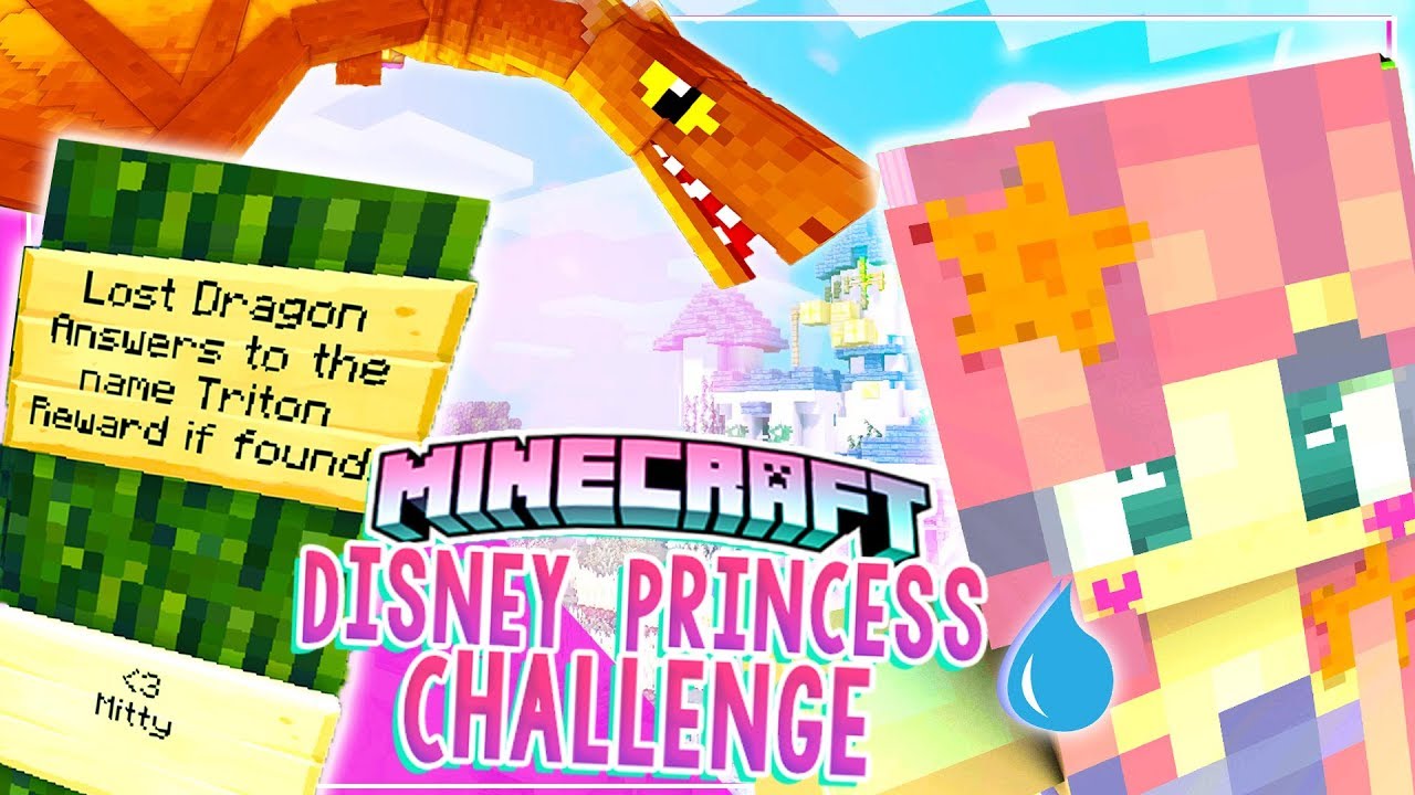 I Lost Triton! - Disney princess Challenge - Minecraft -  Ep 14