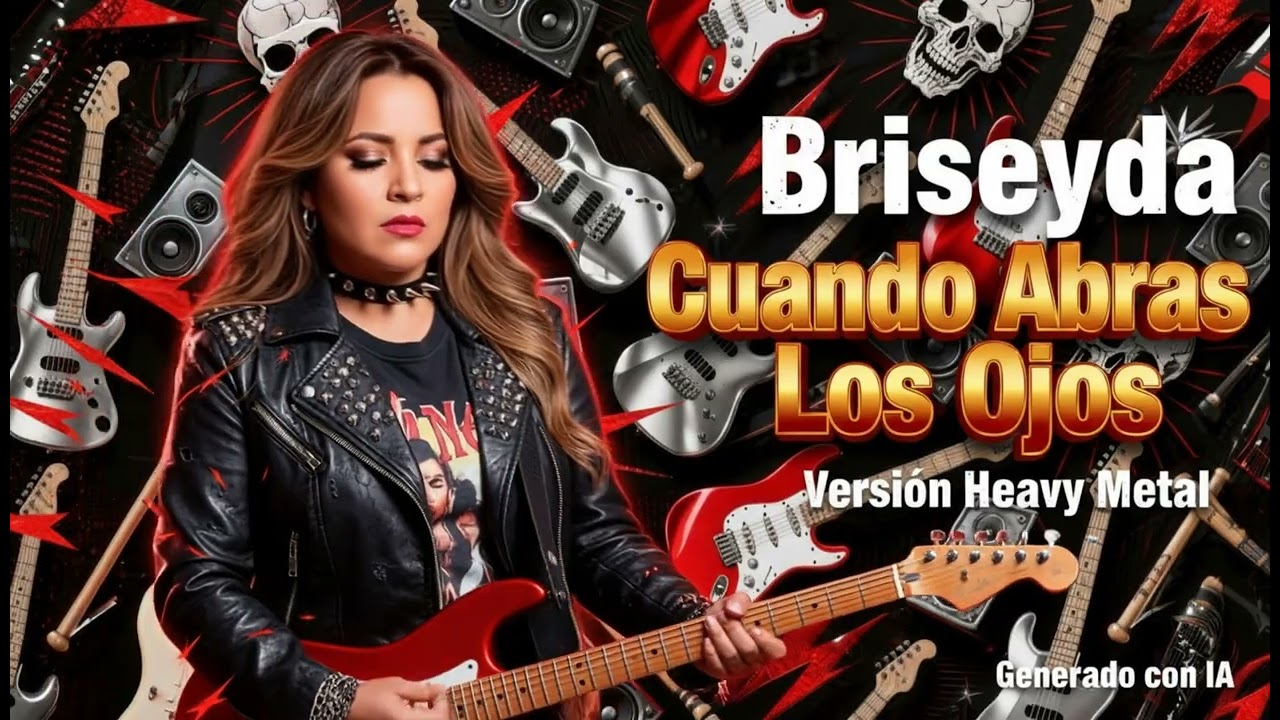 Briseyda – Cuando Abras los Ojos | Cover IA Heavy Metal 90s intenso y emocional