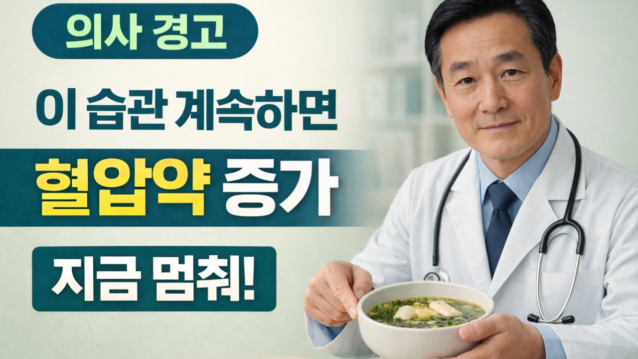 의사가 부모님께 꼭 먹으라고 말한 혈압 안정 음식  노인 건강