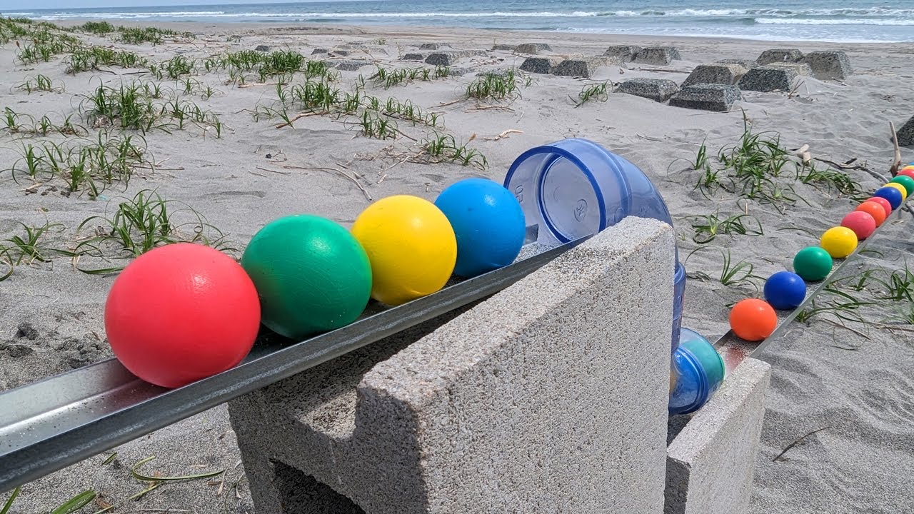 Marble Run Outdoors ☆ Handmade course and the sounds of nature