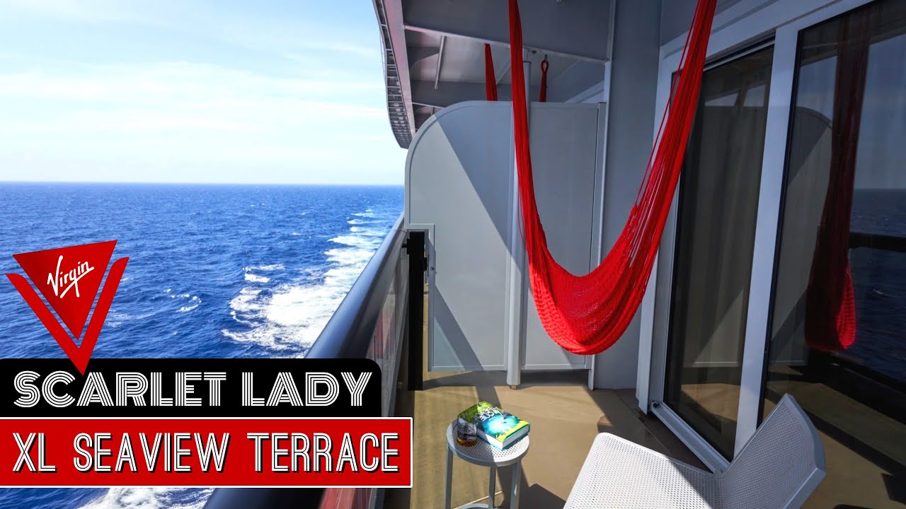 XL Sea Terrace | Virgin Voyages Scarlet Lady | Full Walkthrough Room Tour & Review 4K