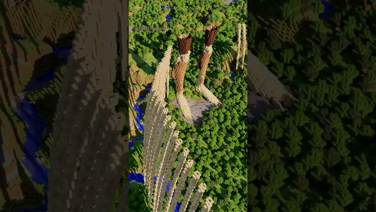 Eren's Founding Titan form from Minecraft blocks - Attack On Titan Art