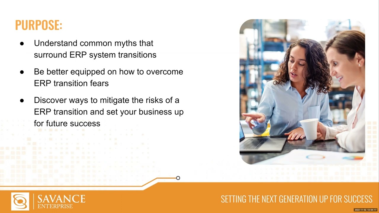 WEBINAR 5 Common Reasons Distributors Avoid ERP Transitions