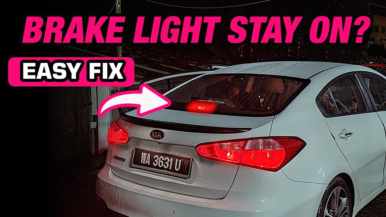 Brake Light Won’t Turn Off? Easy Fix with Brake Stopper Rubber | Kia Cerato / Forte 2014 DIY