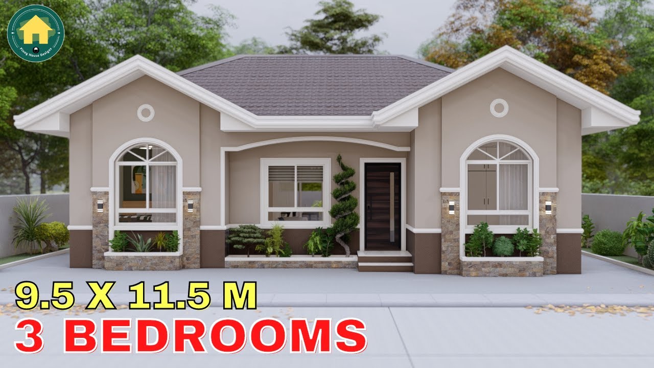 3 Bedroom Simple House Design Idea (100 sqm)