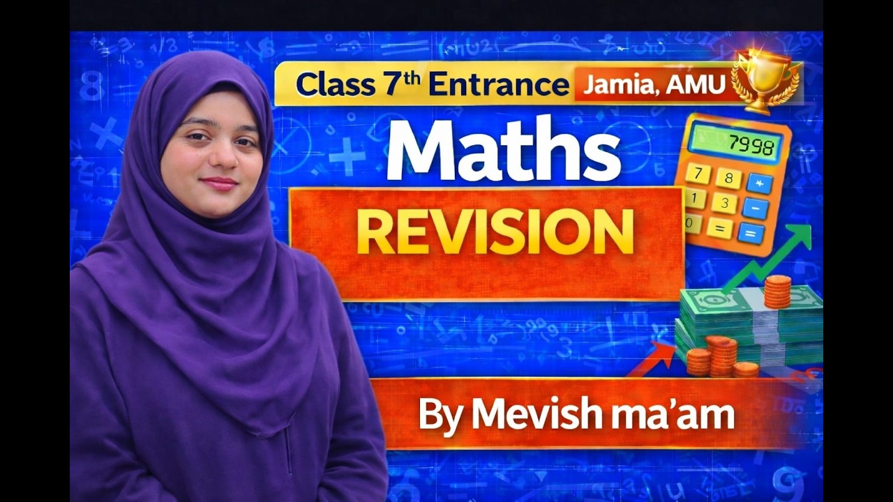 CLASS  7TH MATHS FINAL REVISION |FREE ONLINE CLASS | JMI AMU FREE ONLINE CLASSES |