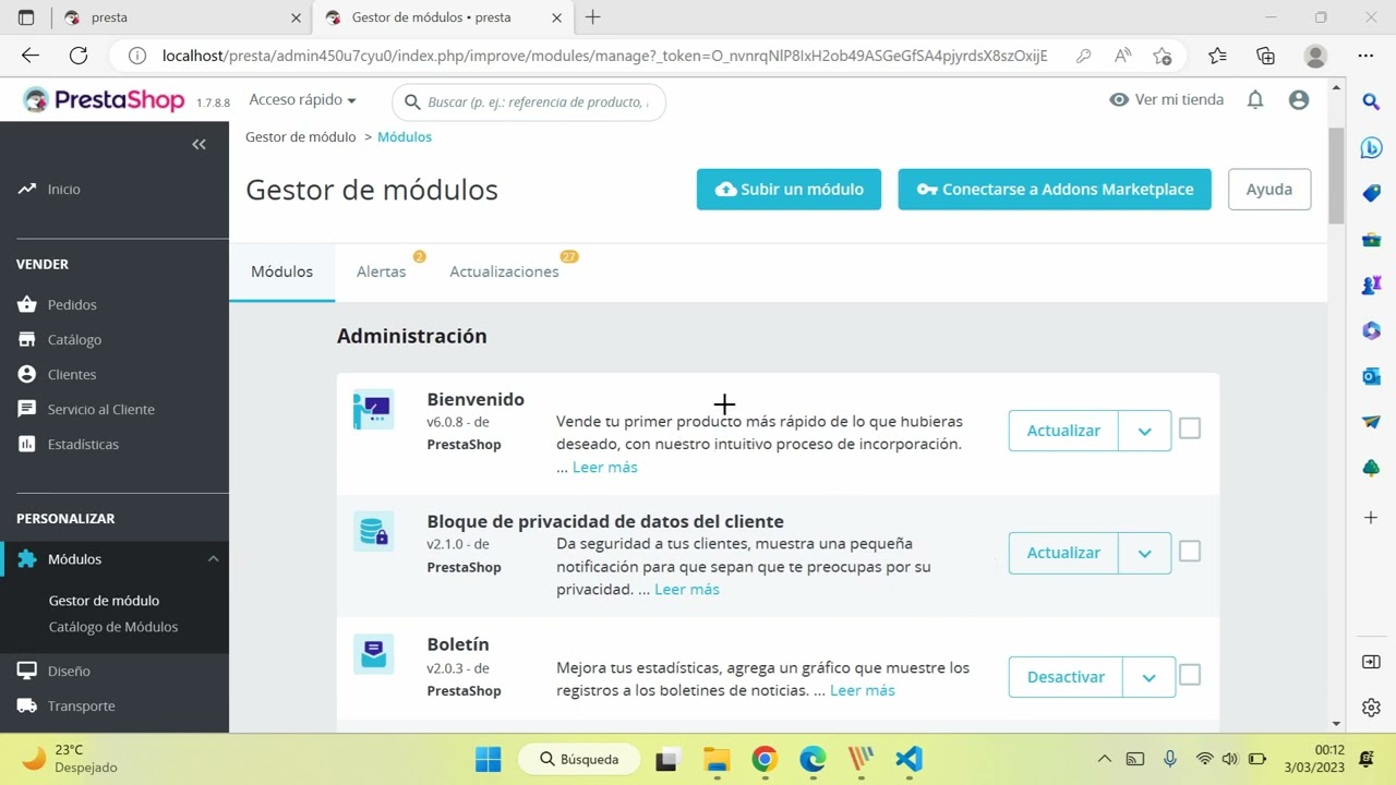 Módulos Prestashop 001 - Crear e Instalar