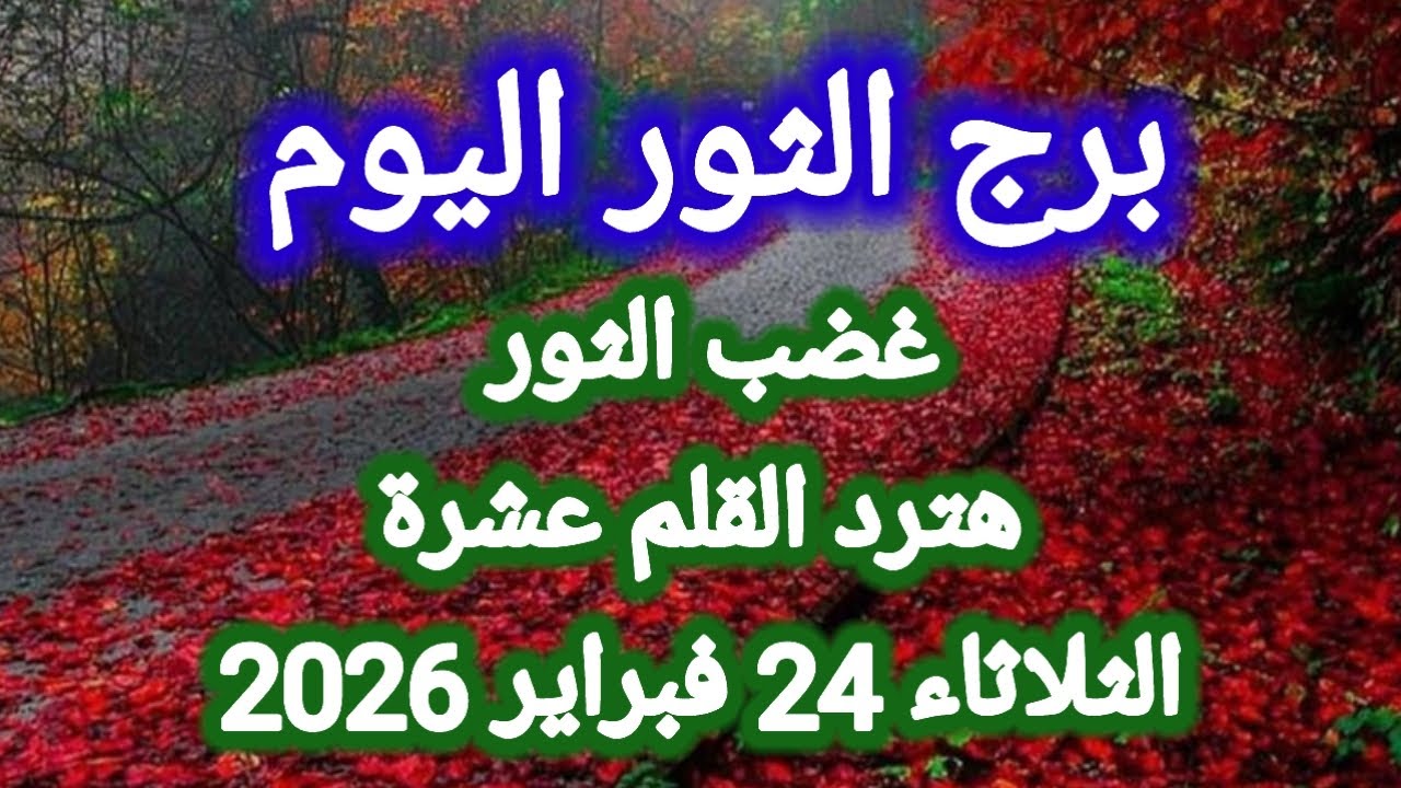توقعات برج الثور اليوم 🕊️💌 غضب الثور 👉 هترد القلم عشرة 🤫 الثلاثاء 24 فبراير 2026