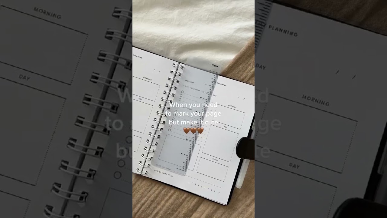 Page markers are here and they work for any coil-bound planners, notebooks and more 🤎