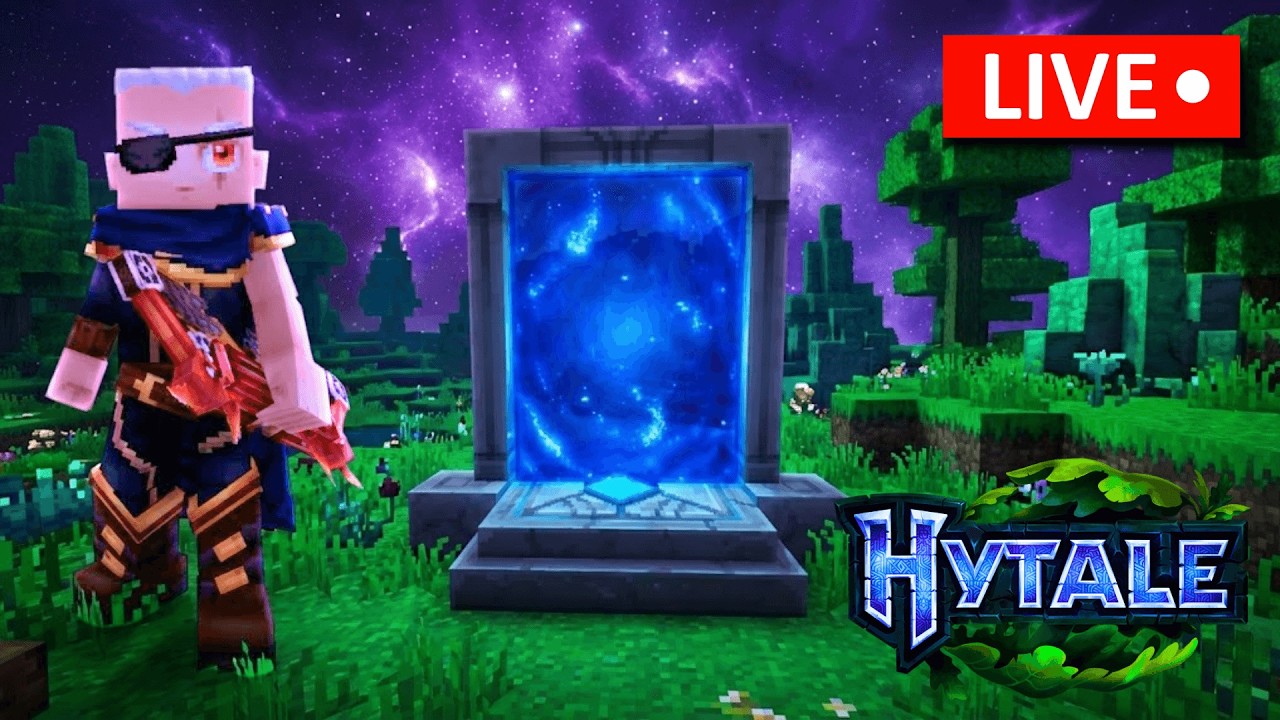 Hytale AO VIVO: Explorando OUTRAS DIMENSÕES | GAMEPLAY | Em Português PT-BR