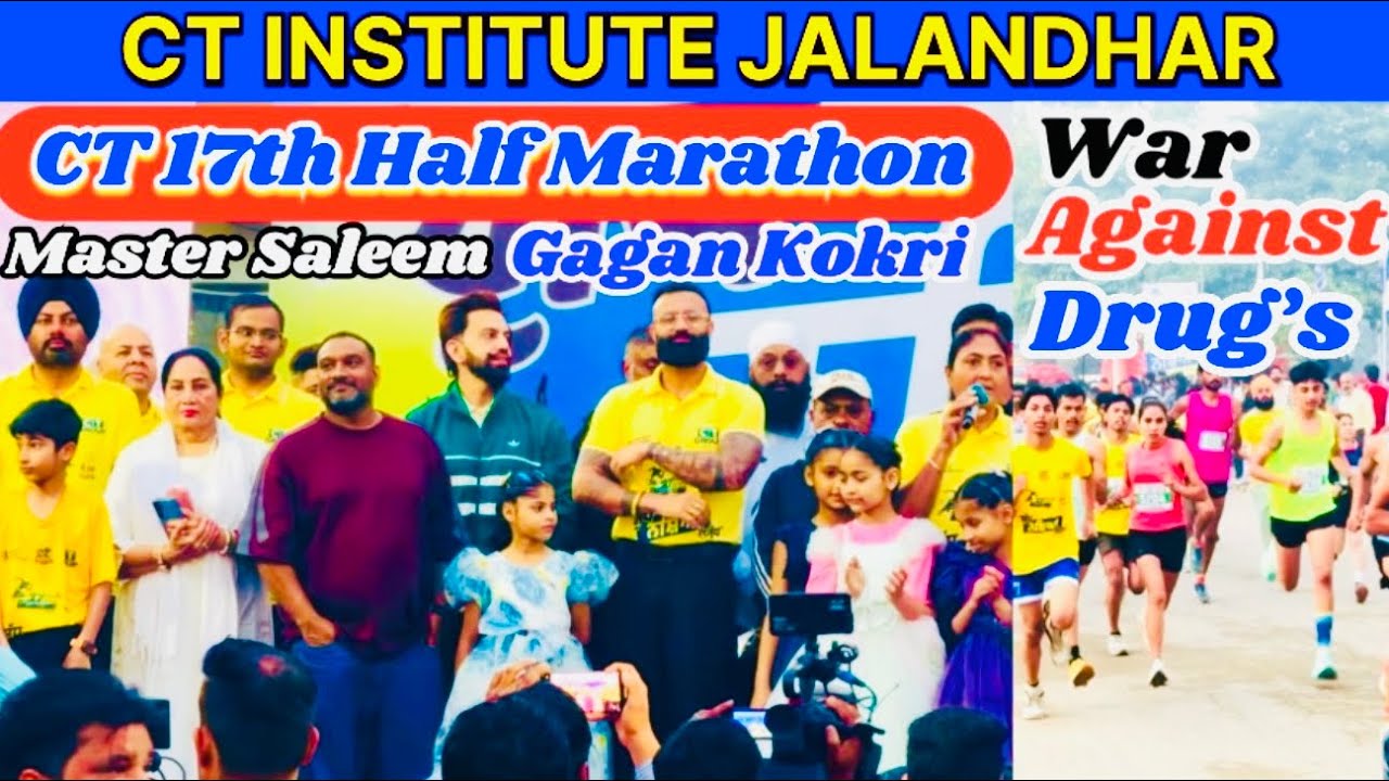 CT Institute Jalandhar॥ CT 17th Half Marathon॥ War against Drug’s #marathon #video #youtube #drugs 