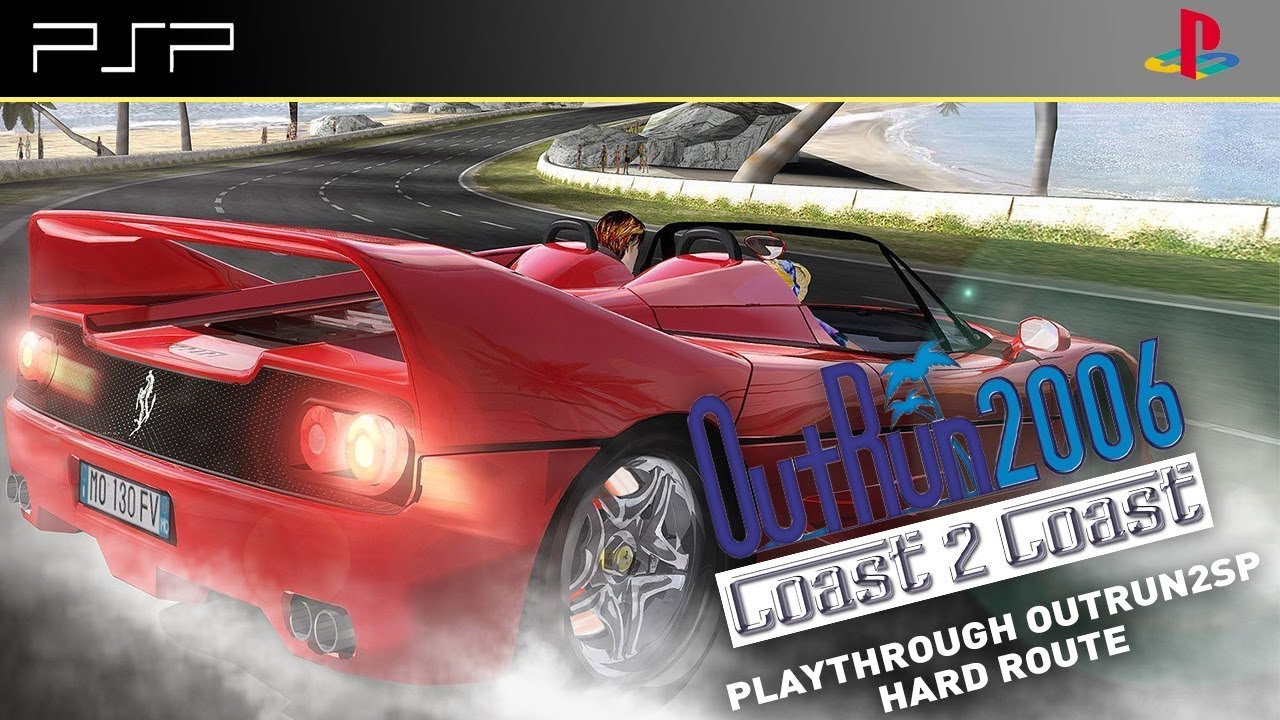 OUTRUN 2006 Coast 2 Coast PSP Gameplay - Full Outrun 2SP run - Hardest Route