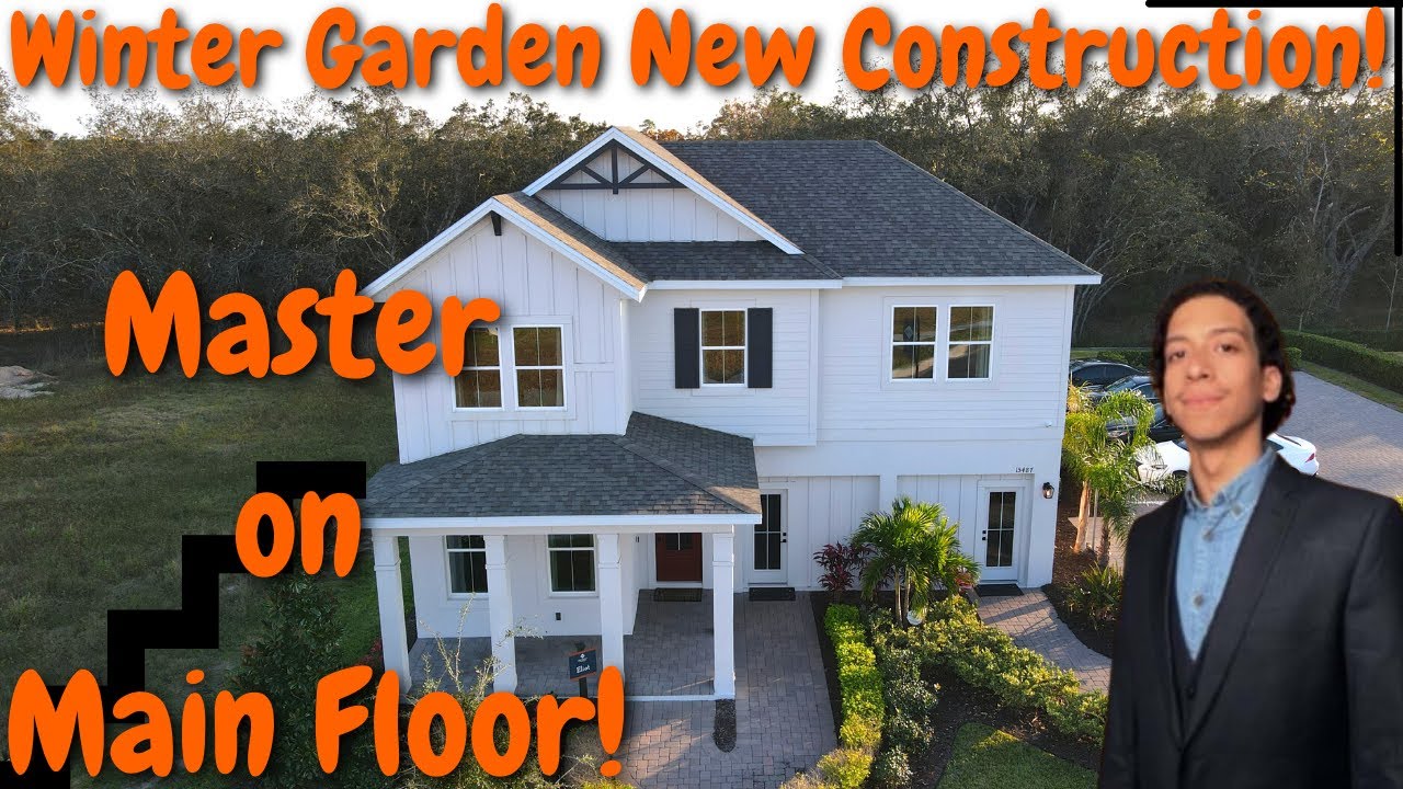 New Homes For Sale In Winter Garden!Master On The Main Floor! LOTS OF OPTIONS  -Starting at $625K!