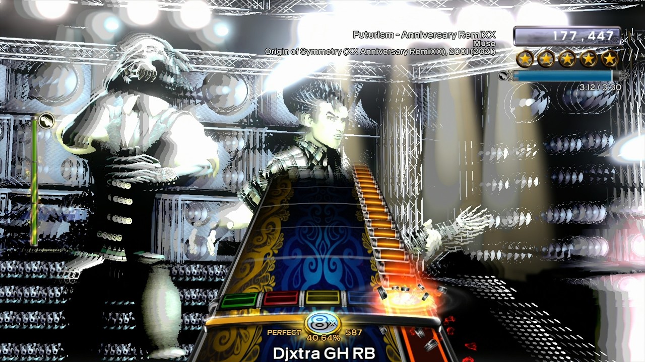 Futurism (XX Anniversary RemiXX) - Muse Guitar FC (RB3 Custom) HD Gameplay (Xbox 360)