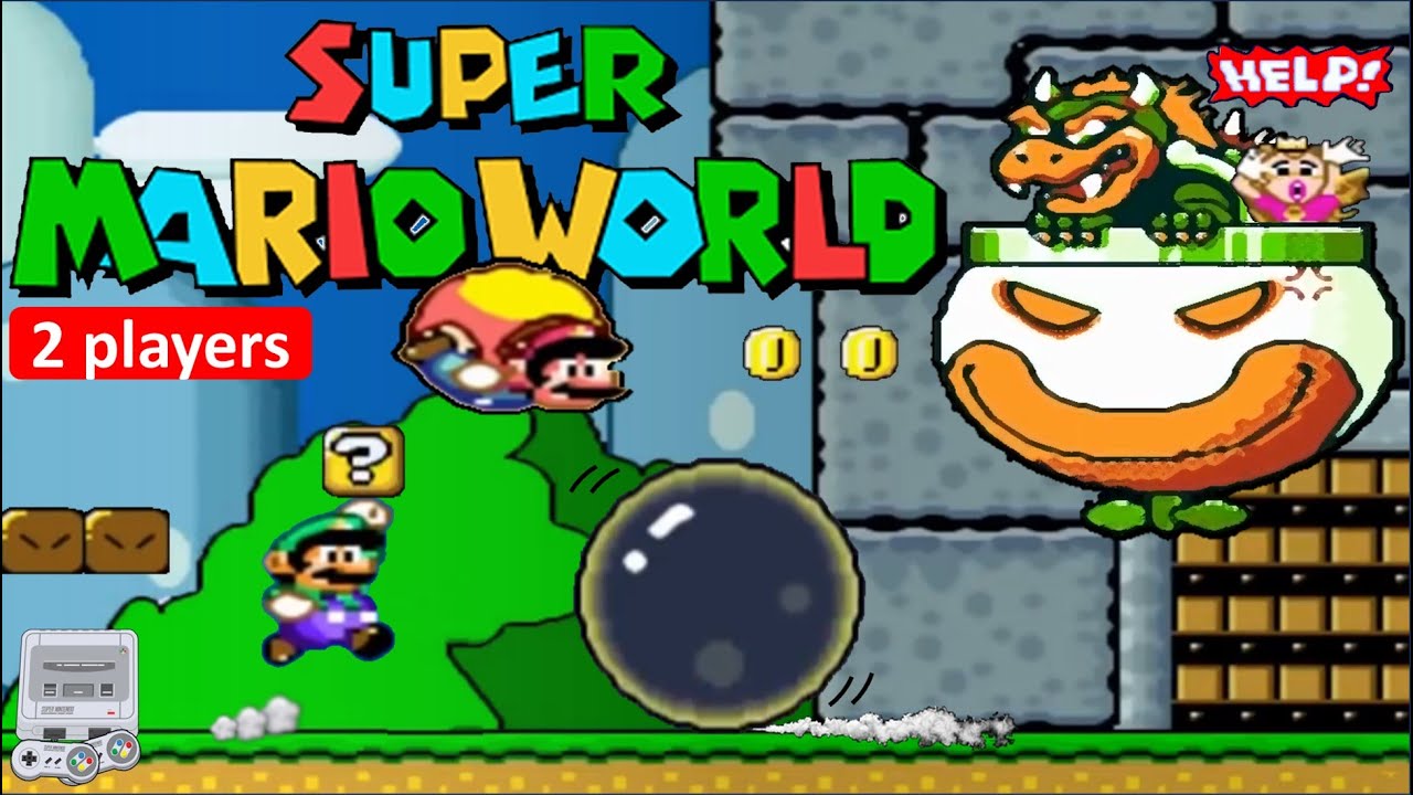 Super Mario World SNES - 100% (2 players)
