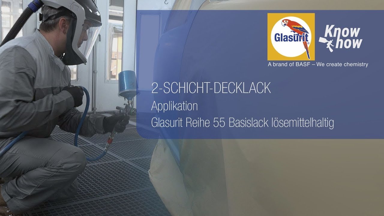 Glasurit Reihe 55 2-Schicht-Decklack Applikation (Deutsch)