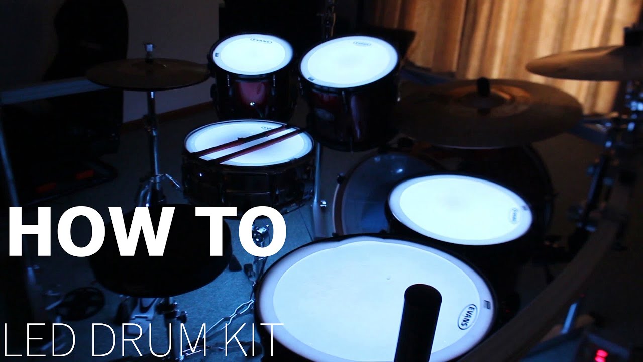 HOW TO MAKE LED DRUM KIT!!