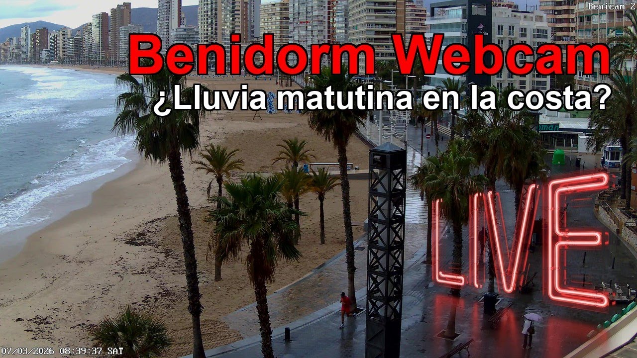 BENIDORM WEBCAM EN DIRECTO 🇪🇸 🔴 EN VIVO: Resort Playa de Noche ¡MIRA! 🏖️🌊 🇪🇸 CÁMARA 2