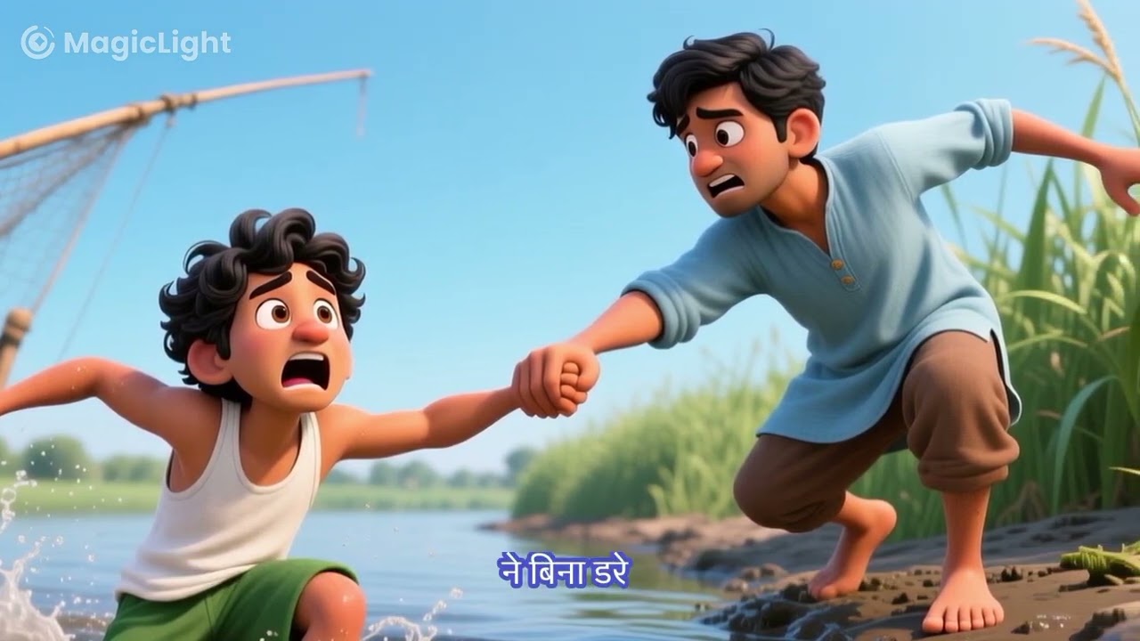 रामू और श्यामू की सच्ची दोस्ती #cartoon # 1000 views