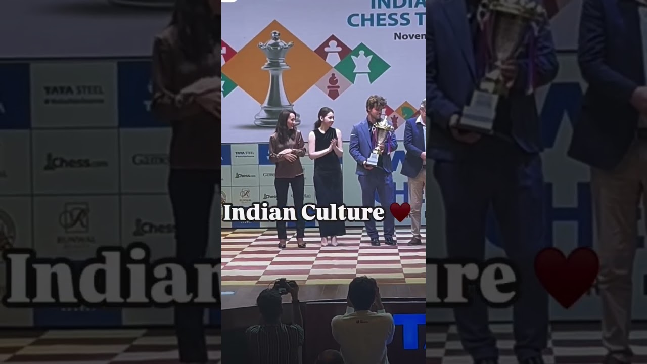 Chess Prodigy Bristy Mukherjee Honors Magnus Carlsen with a Heartfelt Gesture #chess #magnuscarlsen