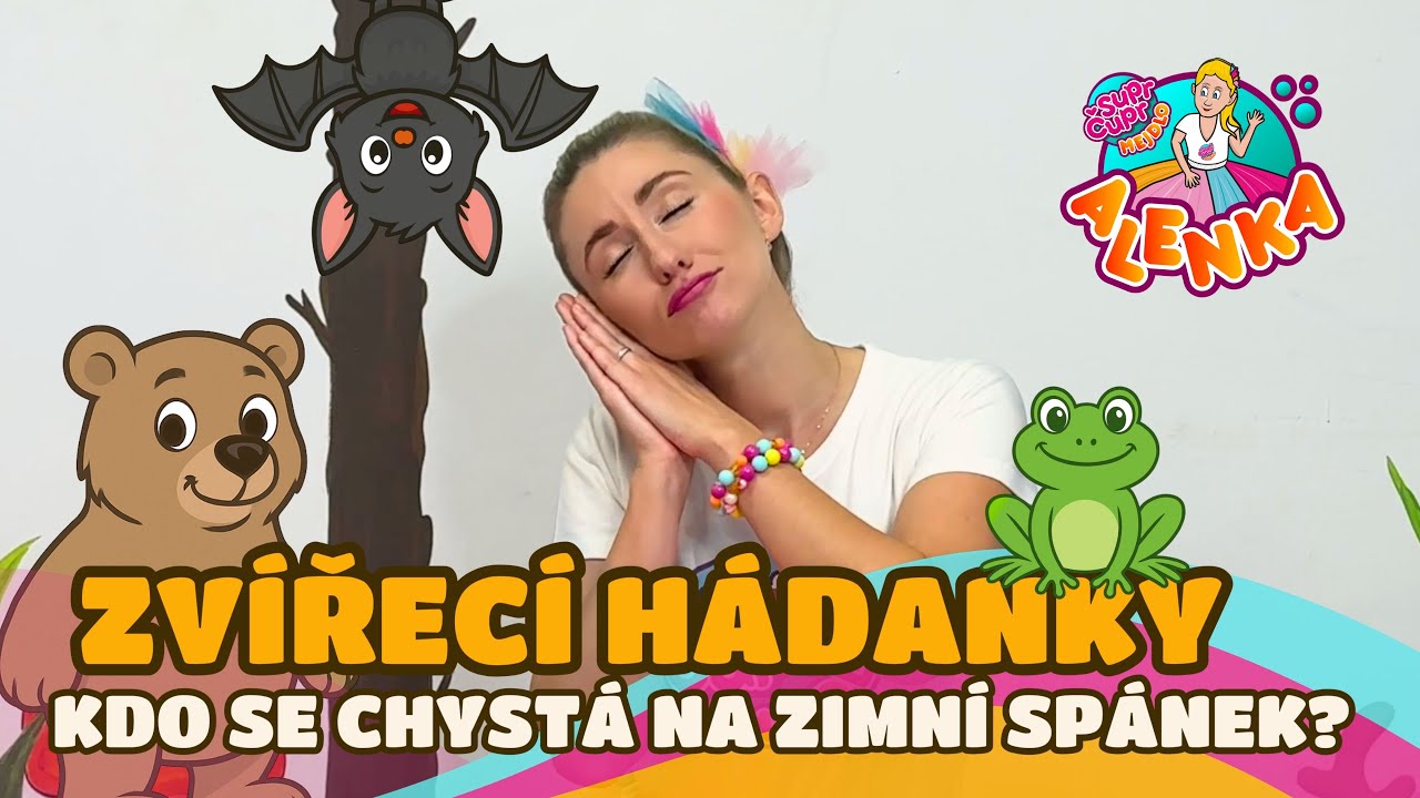 Kdo se chystá na zimní spánek? 🐻❄️💤 Zvířecí hádanky | Hrajeme si s Alenkou