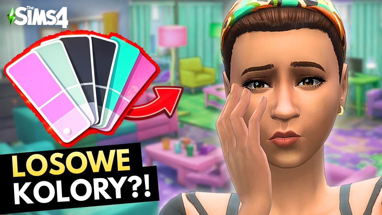 Mebluję mieszkanie z LOSOWYCH KOLORÓW 🫣 The Sims 4