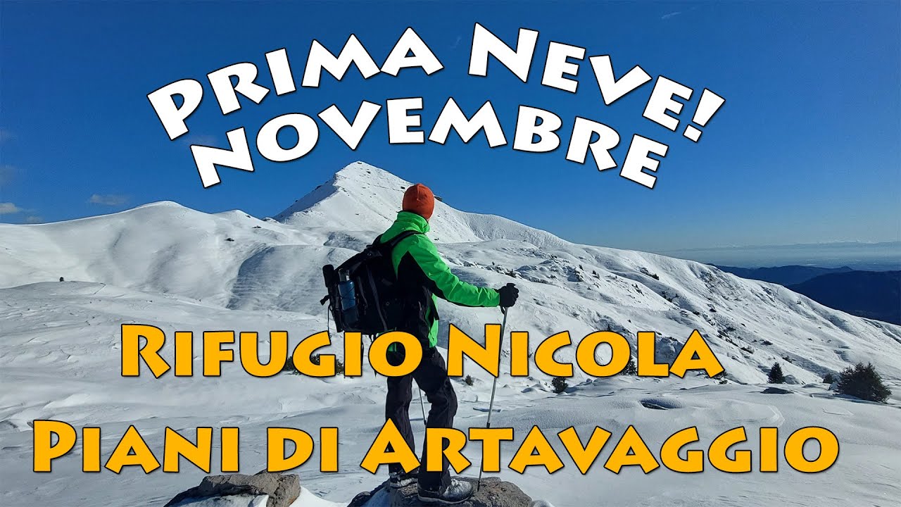 Escursione con prima neve di novembre ai Piani di Artavaggio e Rifugio Nicola