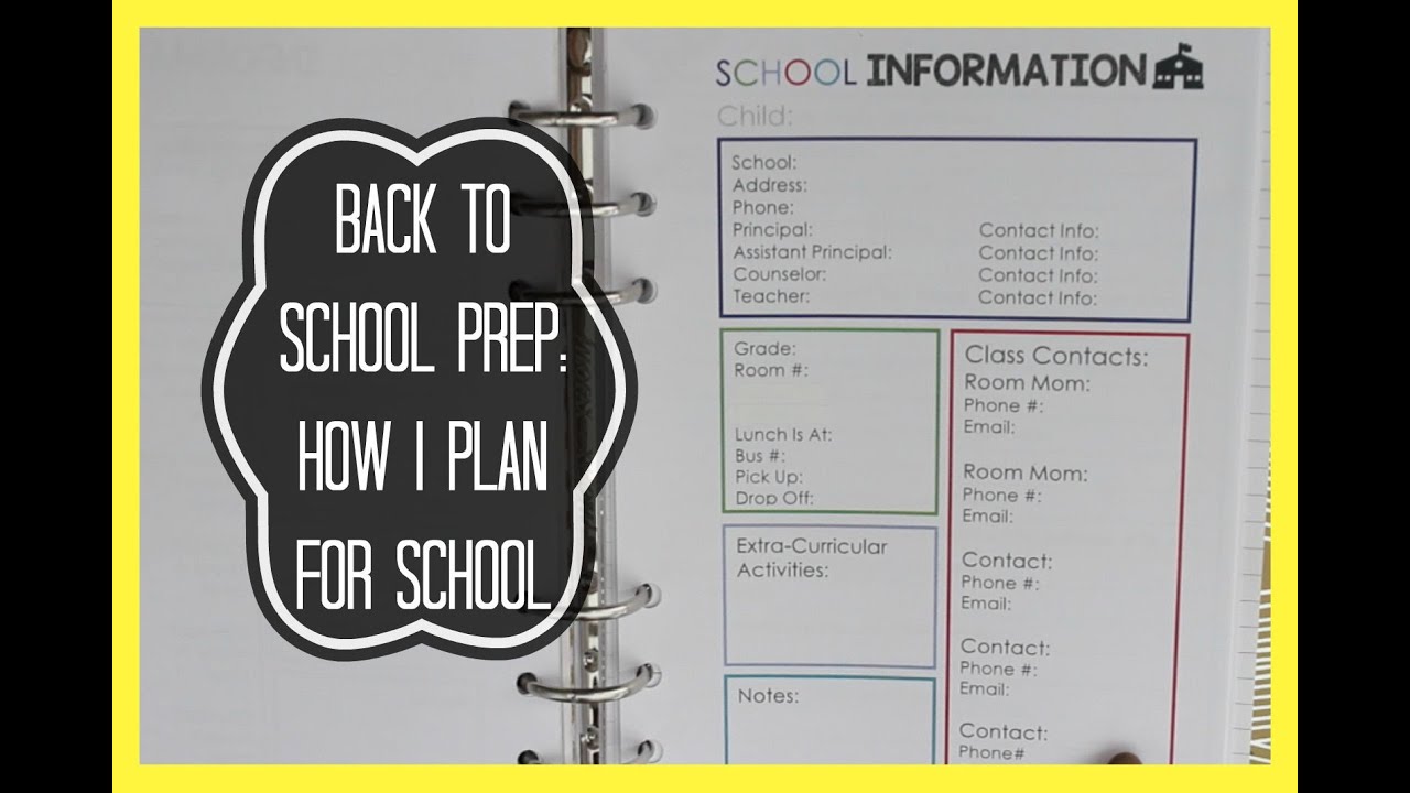BACK TO SCHOOL PREP: HOW I PLAN FOR SCHOOL! (HOUSEOFMEIS)