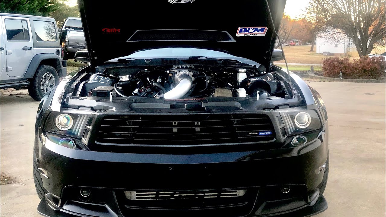 76mm single turbo coyote! Brutal acceleration! 9 sec car!
