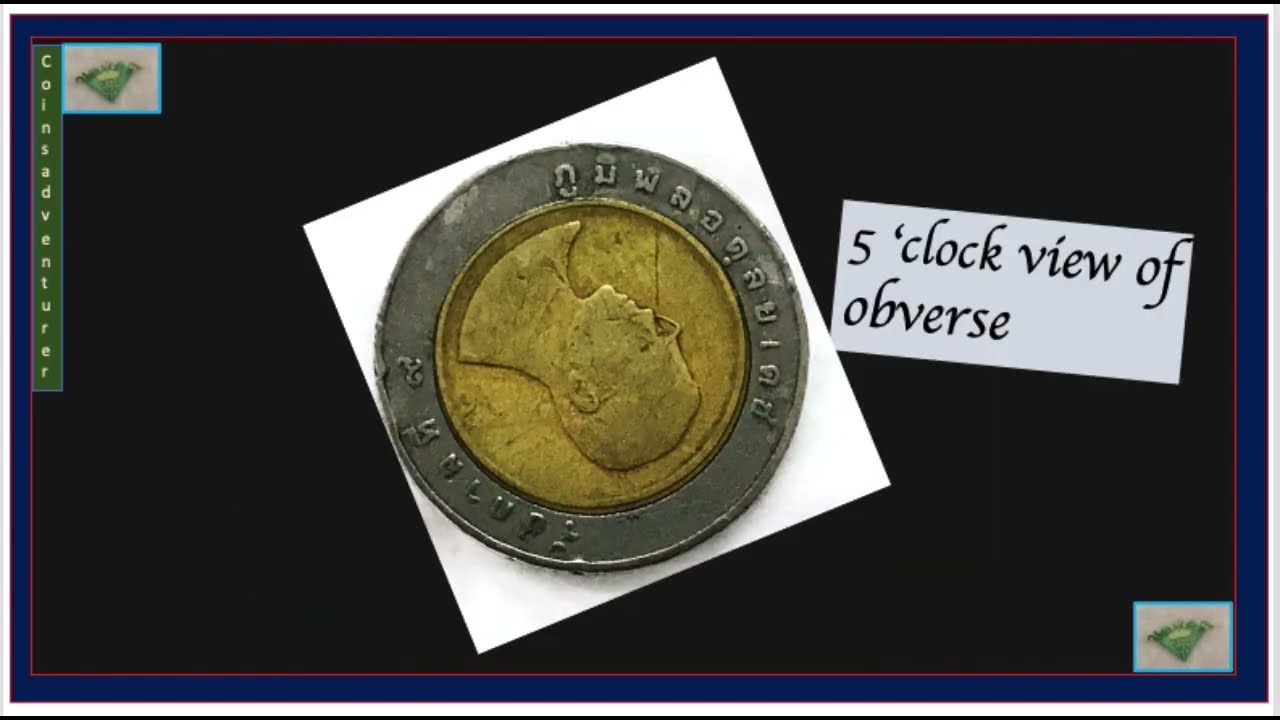 $50,000 10Baht-2537 Portrait Error's Thailand Coin