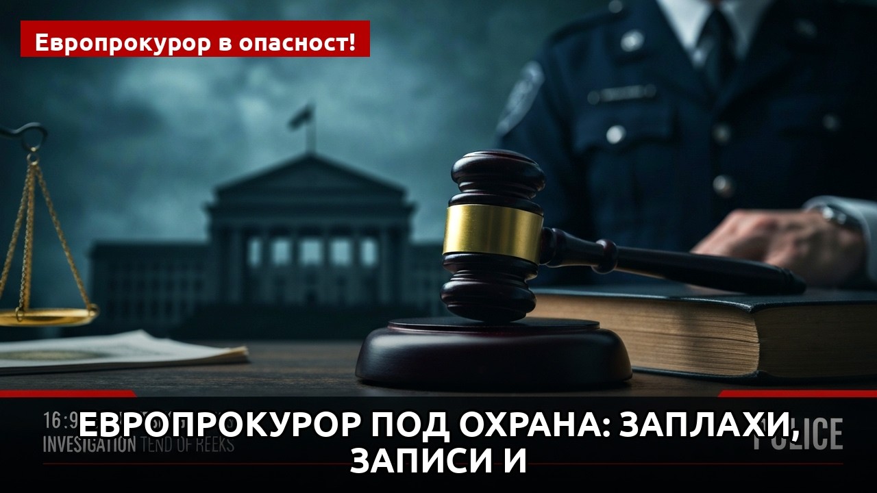 Европрокурор под охрана: Заплахи, записи и 