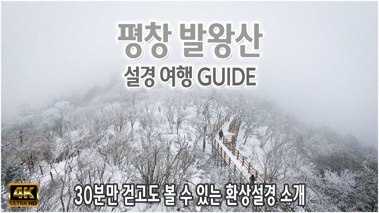 (겨울여행 추천장소) 강원도 평창 최고의 겨울설경을 손쉽게 볼 수있는 여행 - 발왕산 관광곤돌라 타고 평창 평화봉 설경과 눈꽃 그리고 상고대