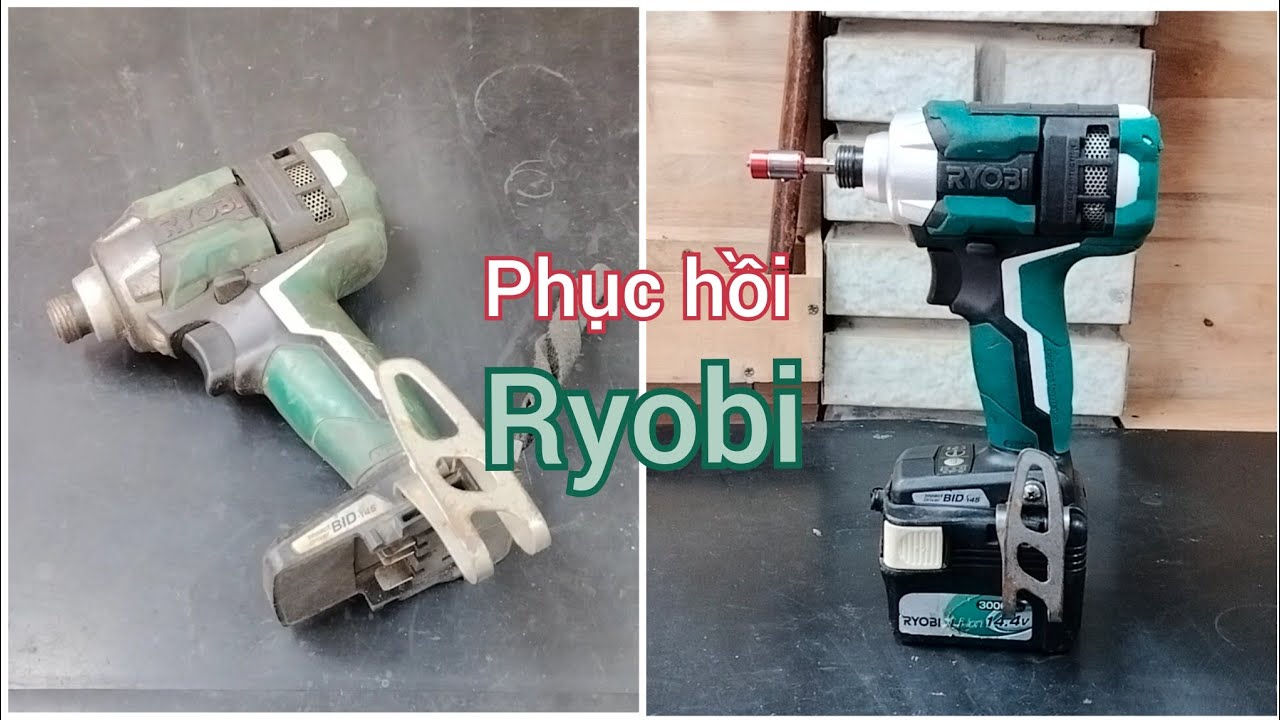 Phục Hồi Máy Vặn Vít Ryobi 14.4v Nội Địa Nhật - Restoration Ryobi Impact Driver