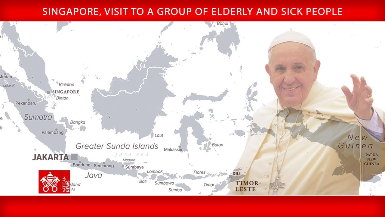 Singapore, Visit to a group of elderly and sick people, 13 September 2024, Pope Francis
