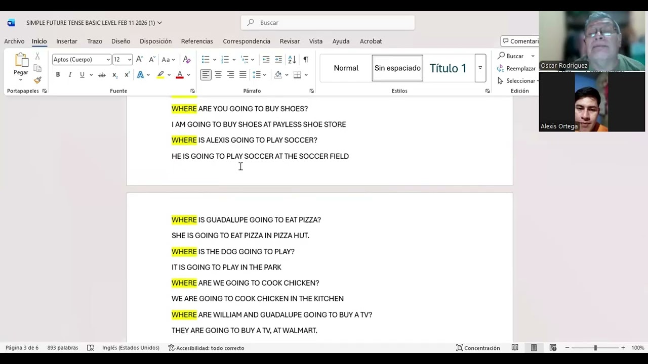 SIMPLE FUTURE USING - QUESTIONS