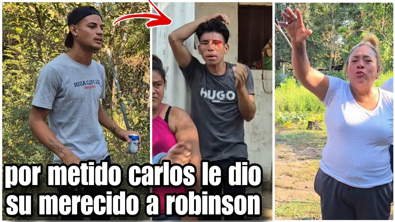 Pareces más que c4lzón de vieja Robinson te met3s en problem4s de viejas le gritó Carlos🤬