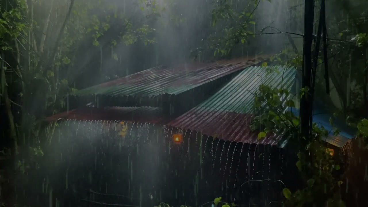 11시간 연속 잠오는 빗소리 l 수면, 업무, 공부 l Rain Sound On Window With Thunder Sounds ㅣWhite Noise
