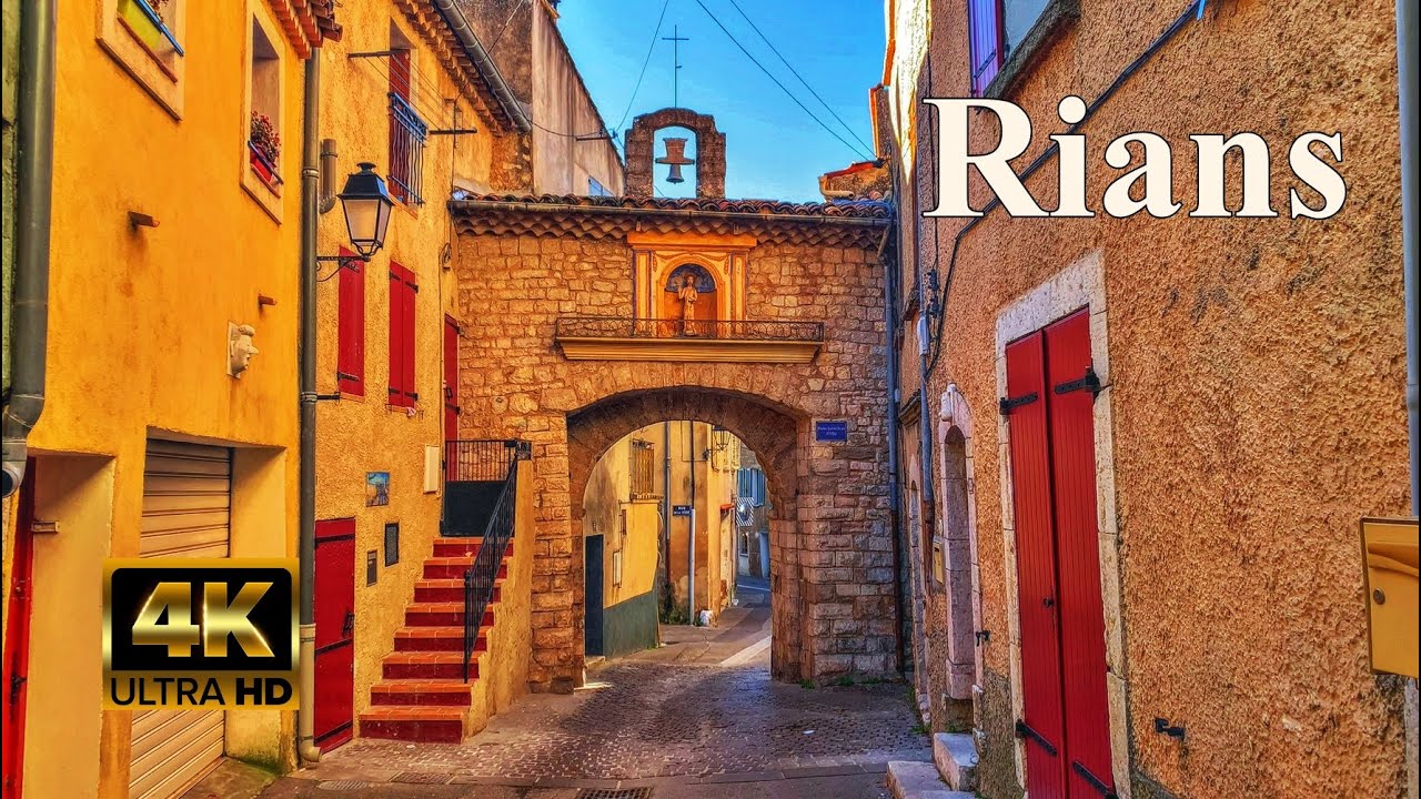 RIANS🌞Village du Var - Visite des villes et villages Français [4K]