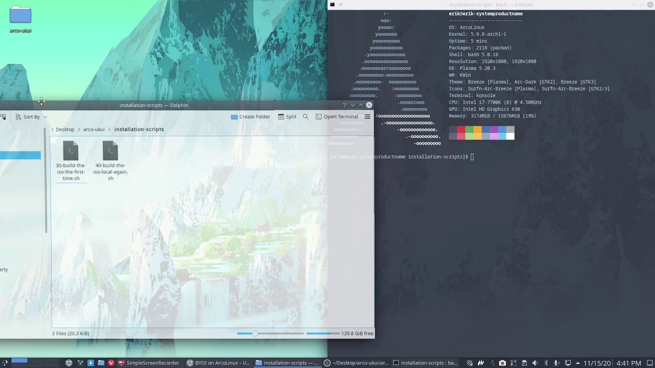 ArcoLinux : 1679 How to build the ArcoLinuxB Ukui iso