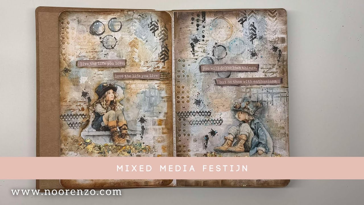 Mega Online Mixed Media festijn door Marianne