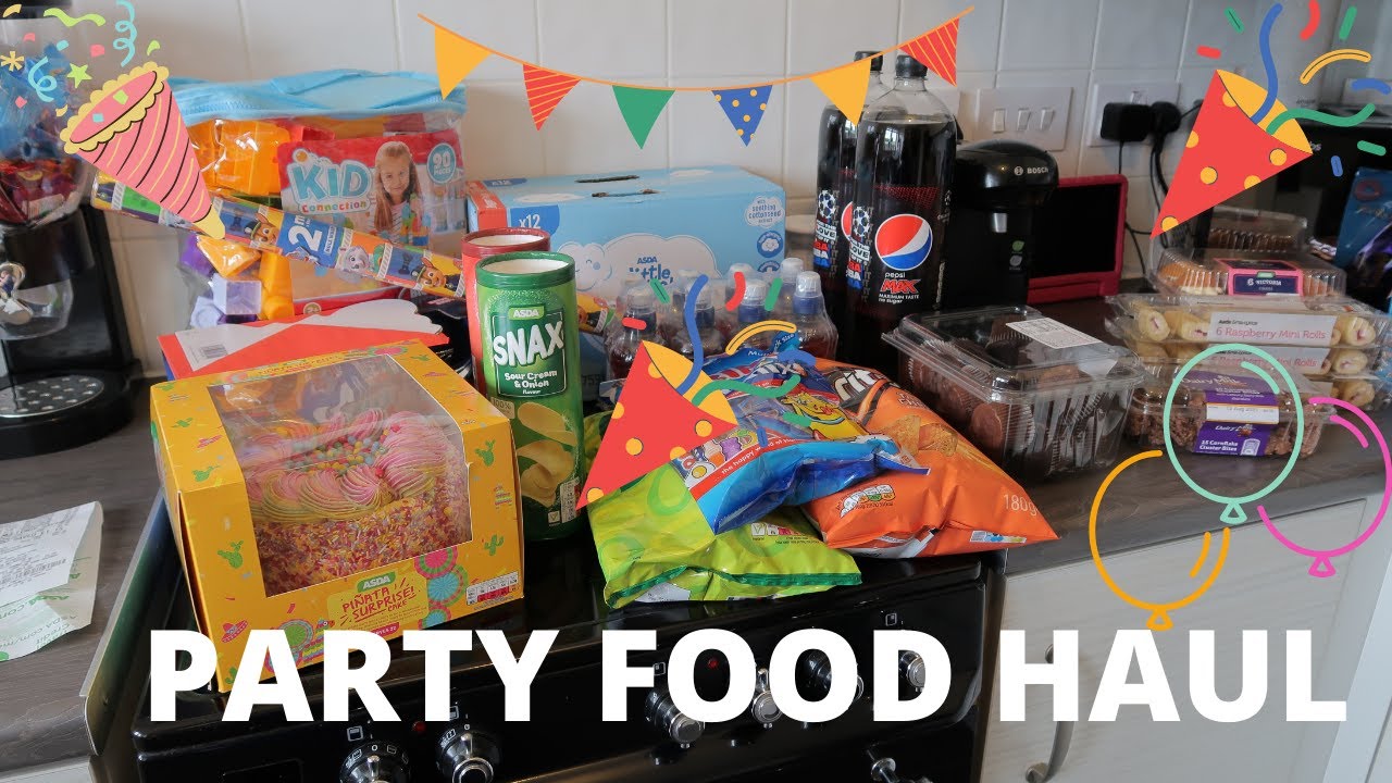 A SLIGHTLY DIFFERENT FOOD HAUL | PARTY FOOD | ASDA | UK FAMILY VLOG