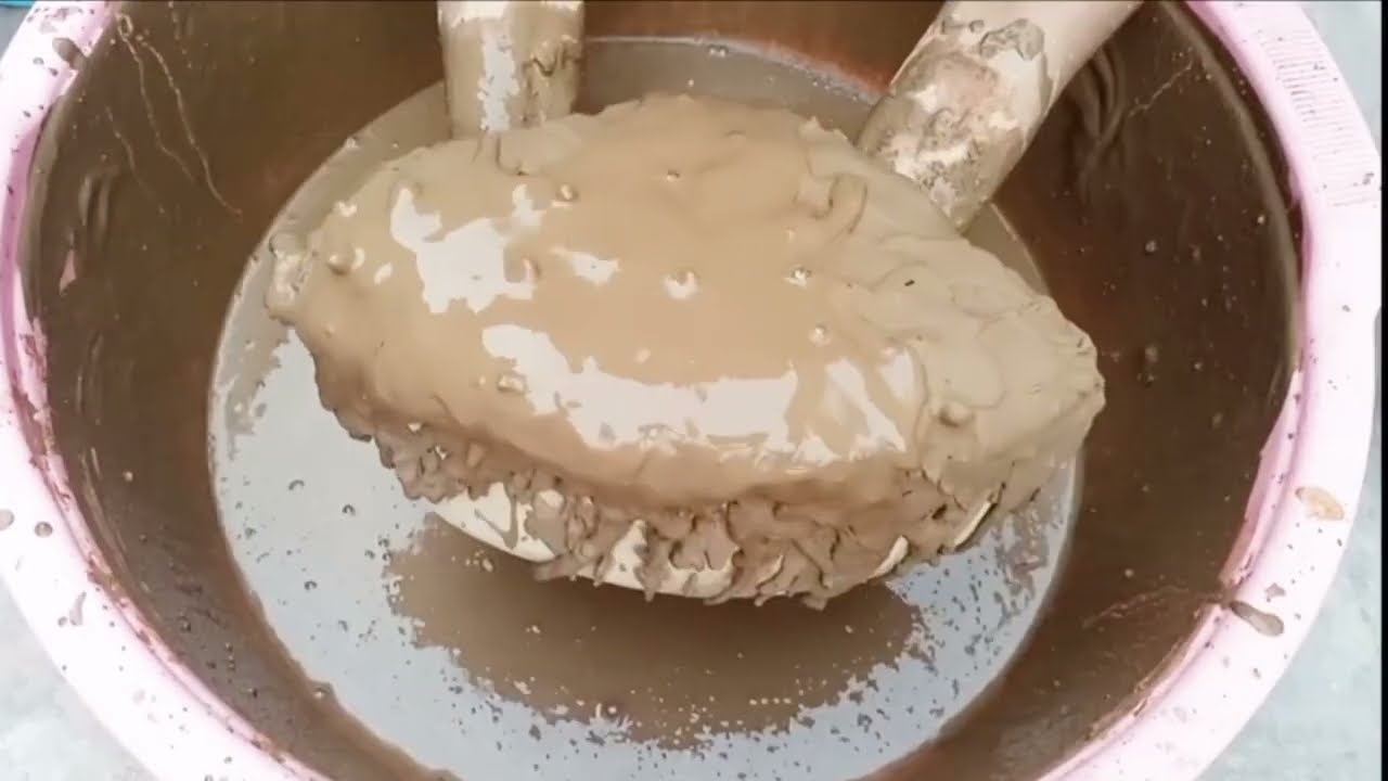 Soft pure mud dirt chunks water crumbling |satisfying mouthwatering dipping crumbling
