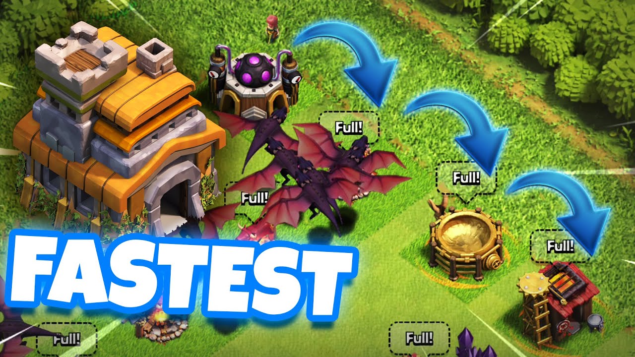 Fastest Way To Upgrade TH 7 | Clash Of Clans