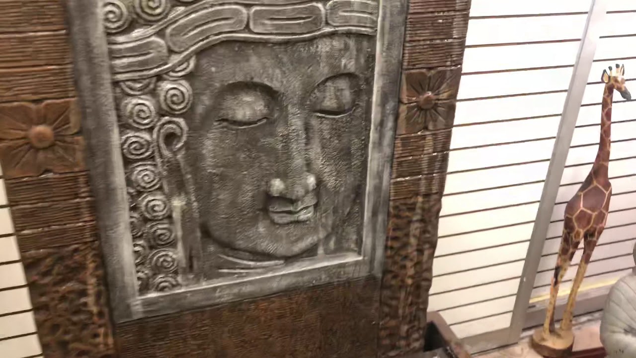 The Large Buddha Head Waterfall - only @JewelryAndMineral - 8 ft Waterfall from Bali