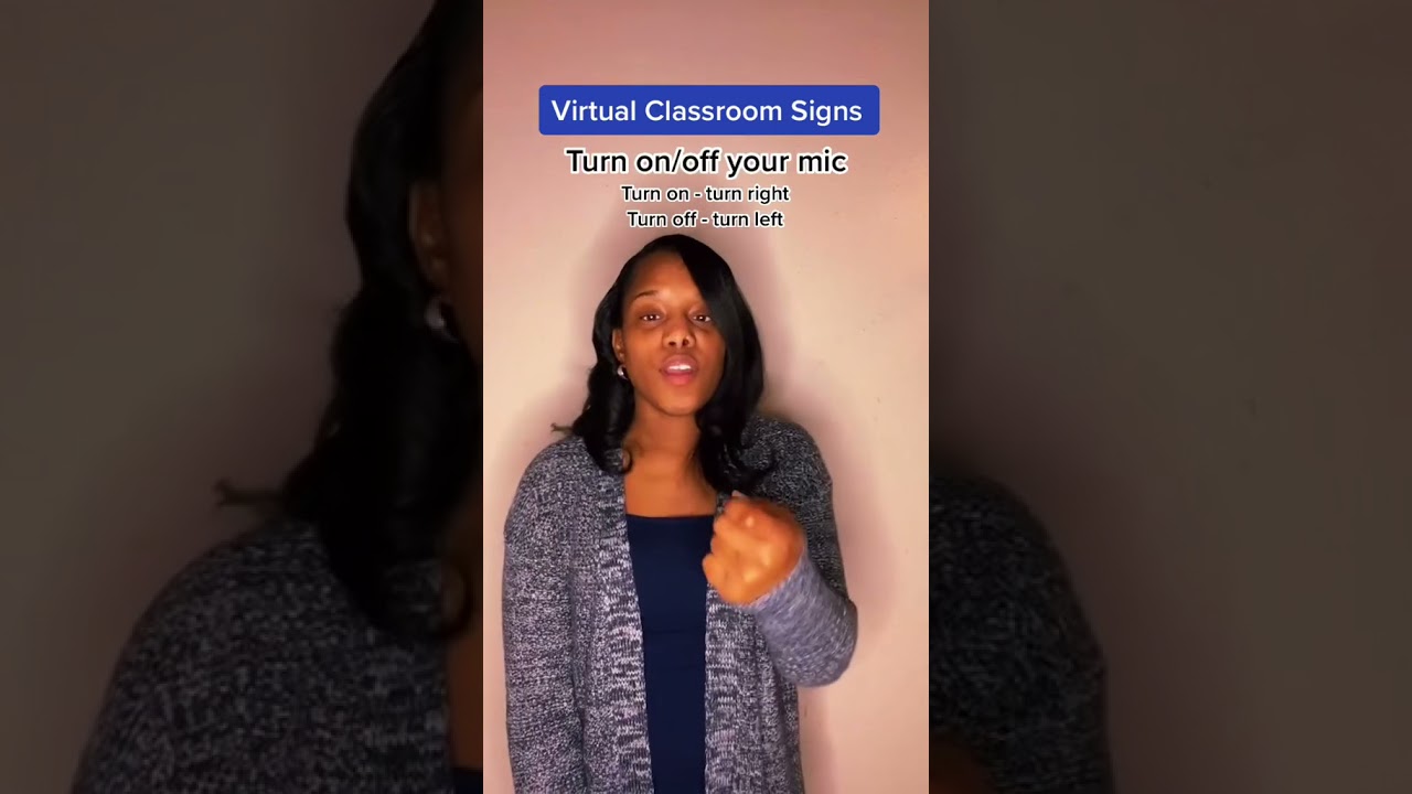 How to Sign Virtual Classroom Signs in ASL | Virtual Classroom Signs in Sign Language