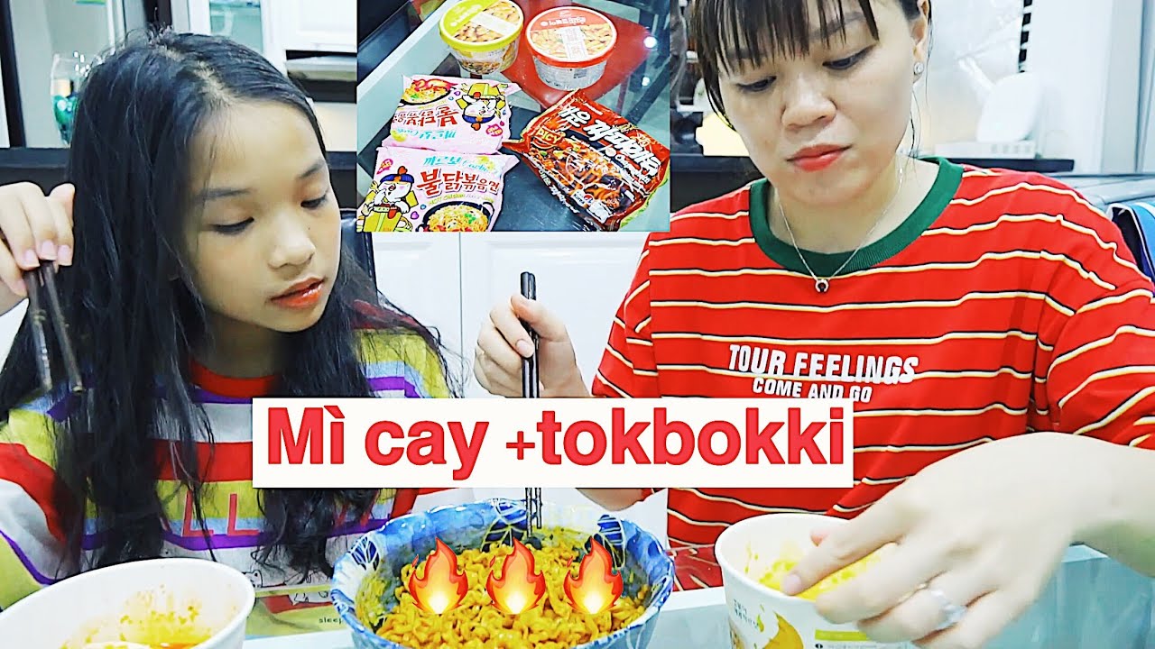 ĐẠI TIỆC MÌ CAY SAMYANG+TOKBOKKI HÀN QUỐC ĐÊM KHUYA NGON KHÔNG THỂ TƯỞNG.