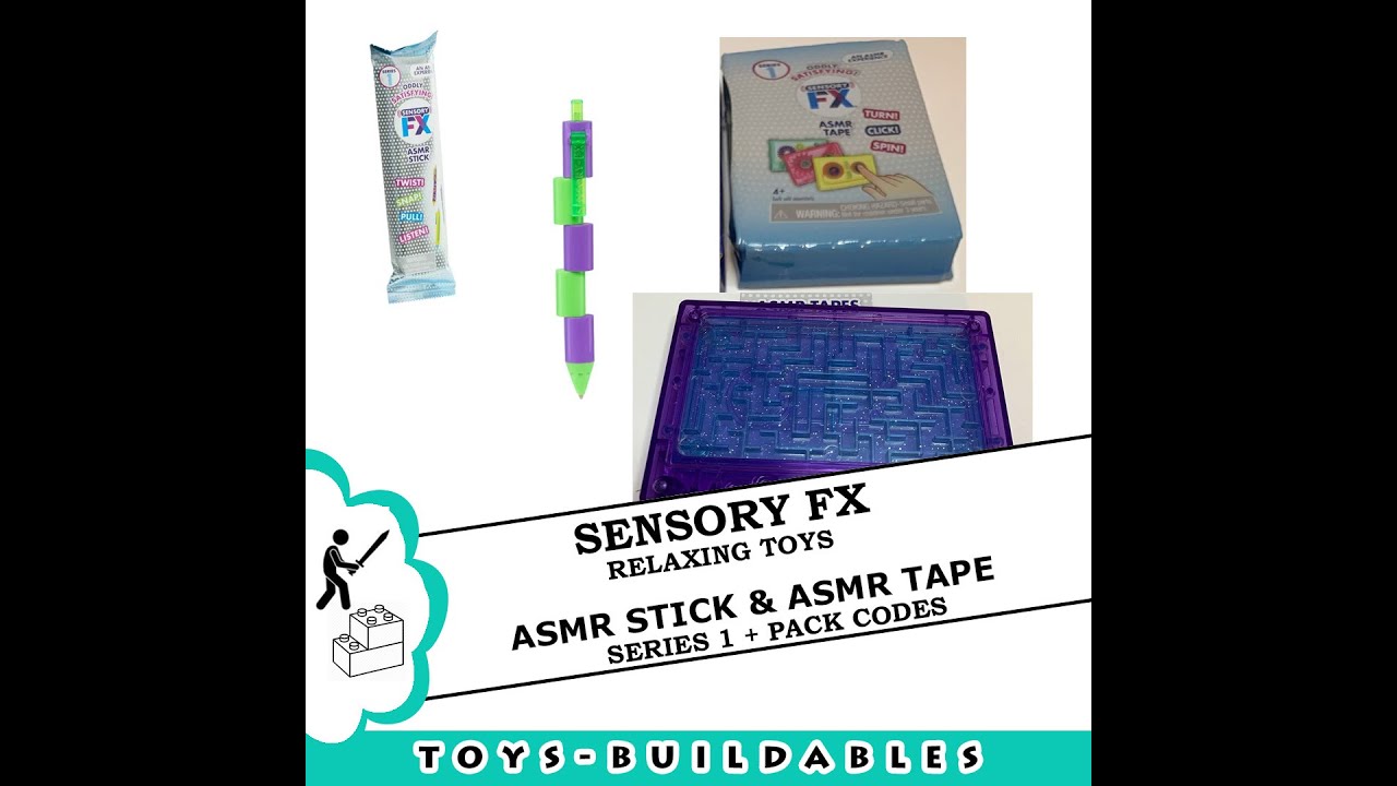 Sensory FX - ASMR Sticks & Tapes  - Series 1 + pack codes